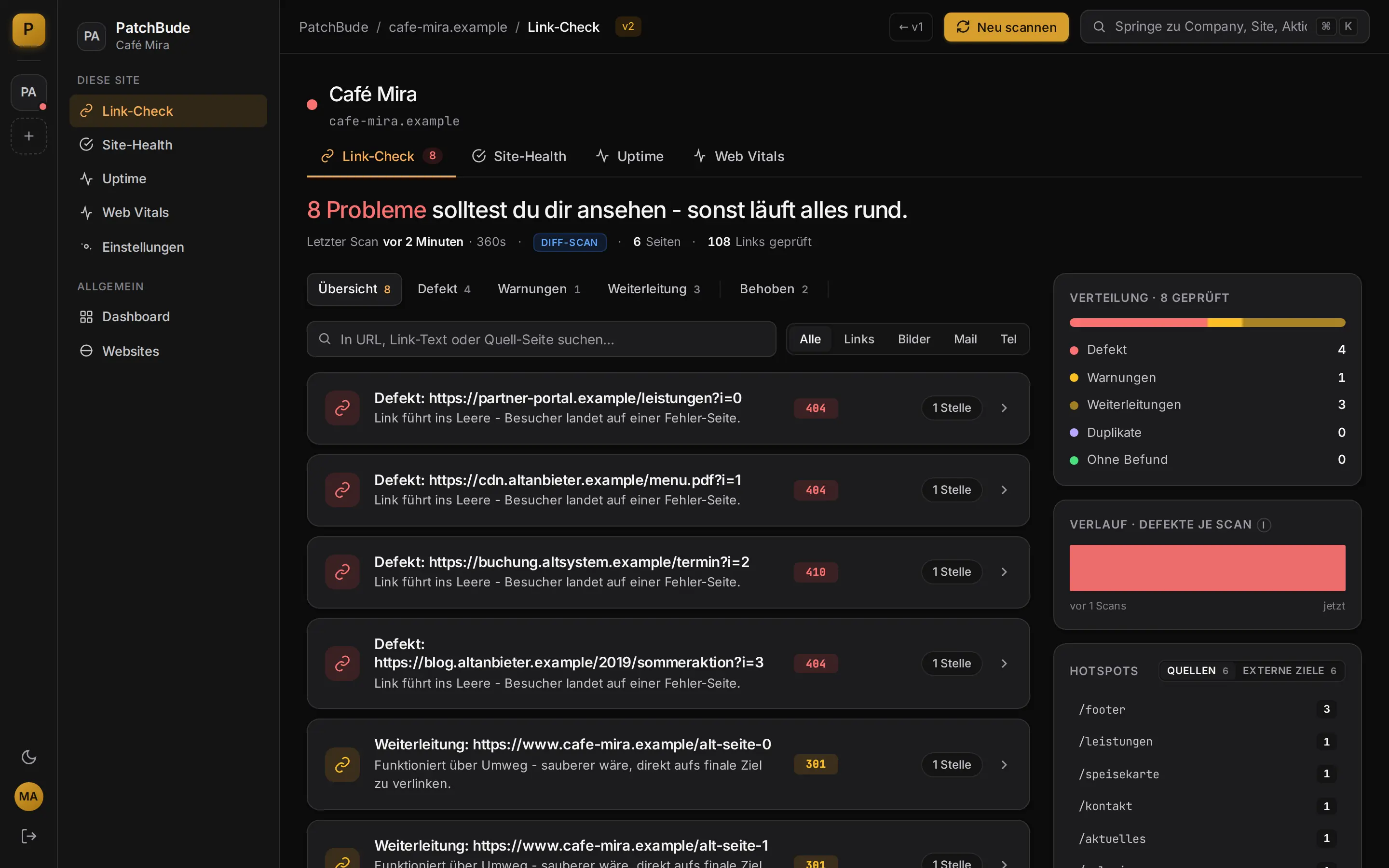 Link-Check in PatchDesk